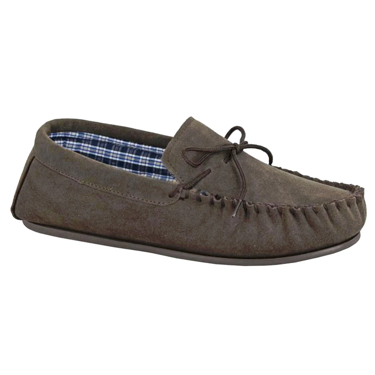 MOKKERS Pantofole Mocassino In Pelle Marrone Chiaro – Suola Rigida In Pelle, Con Lacci, Tacco Piatto – Taglia 42 1/3 EU (6-43) - 3