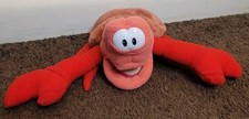 Vintage Disney Little Mermaid Sebastian Crab Plush 90  s Stuffed Animal 8"