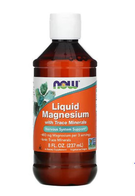 Now Foods Flüssiges Magnesium mit Spurenelementen, 237 ml