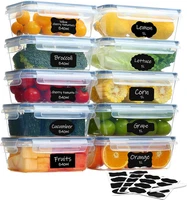 10 Frischhaltedosen Mit Deckel (5X1L + 5X840Ml), Gefrierdosen & Meal Prep Boxen
