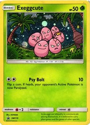 Exeggcute SM119 Sun & Moon Black Star Promo Holo