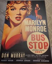 MARILYN MONROE BUS STOP DON MURRAY 60X40 CANVAS MOVIE WALL ART BEAUTIFUL HUGE