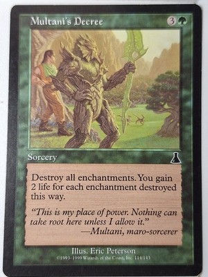 Multani's Decree - Urza's Destiny - Magic the Gathering MTG Nice!