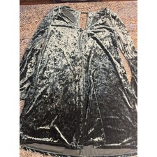 A.N.A Green Velvet Bell Sleeve Dress Women's Size M Witchy Boho Gothic