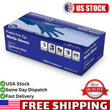 Advance Blue Nitrile Exam Gloves IF 40, 100pcs 4 Mil Disposable Gloves S/M/L/XL