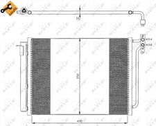 NRF 35406 Condenser, Air Conditioning for BMW