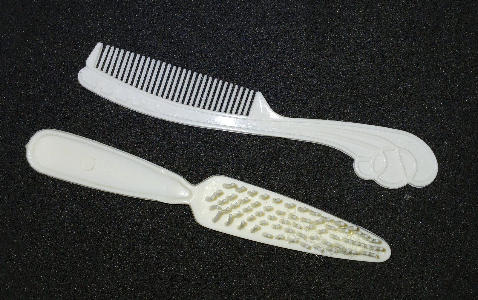 Vintage 1972 Barbie Doll Quick Curl Beige Comb Brush Lot Crystal Superstar Hair