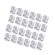 Hair Accessories 100 PCS Metal Braid Beads, Dreadlocks Beads silver