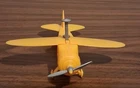 Marx Toys Crop Duster Airplane Plane Play Set Yellow Plastic