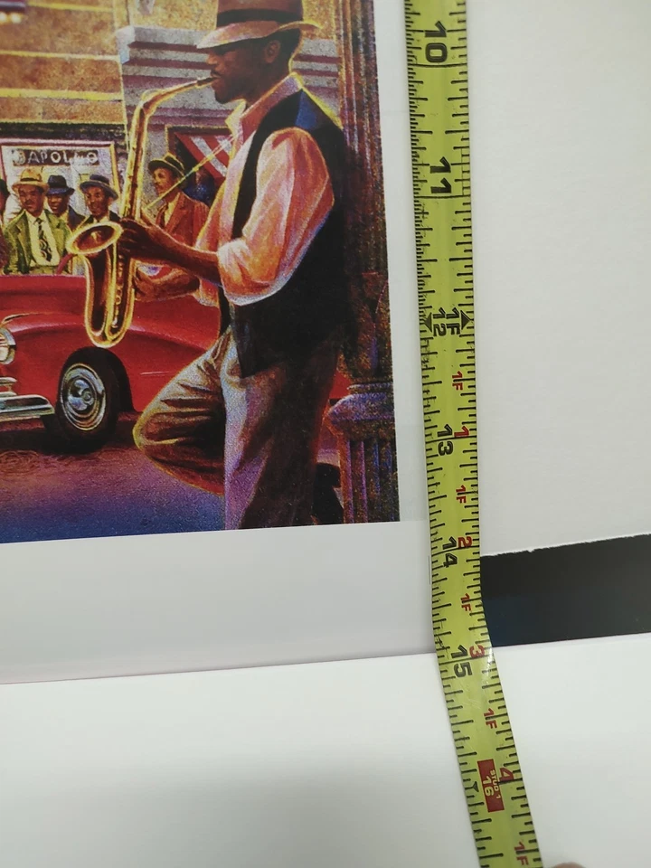 SunsOut Apollo Fantasy Duke Ellington Signed Keith Mallet Print Black American - Image 4 of 4