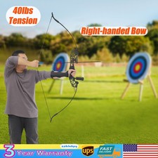 40LBS Recurve Bow Kit Takedown Recurve Bow Set Arrow Kit Right-handed Bow