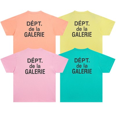 DEPT letter LOGO basic slogan round neck short-sleeved T-shirt pure cotton base