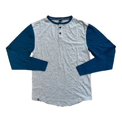INDEPENDENT TRUCK CO FTR HENLEY LONGSLEEVE GR: M HEATHER GREY BLUE