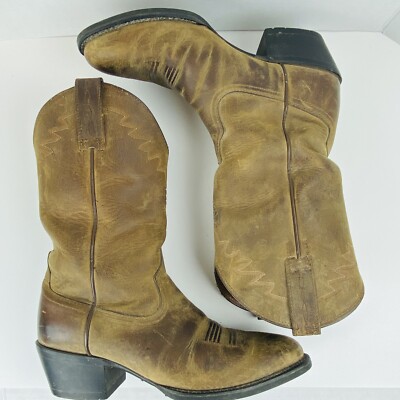 Ariat Mens Size 7 D Brown Suede Leather Cowboy Western Boots Ariat Mens Sport Rider Cowboy Boots in Aged Smokehouse main image 4