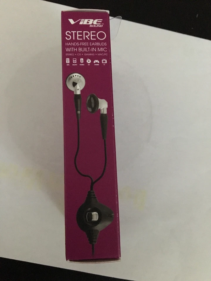 Vibe Hands free Stereo Earbuds With Built In Mic - Image 4 of 4