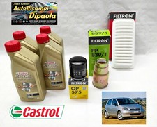 KIT TAGLIANDO TOYOTA YARIS P1 2001-2005 1.4 D-4D DIESEL 55 KW 4L CASTROL  FILTRI