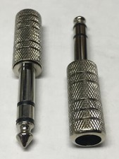 Lot10pk 1/4"Stereo Male Plug Audio/Microphone Cable/Cord End/Terminator 6.3mm nS