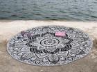 Hippie Mandala Round Tapestry Boho Hippie Throw Indian Beach Yoga Mat 72"
