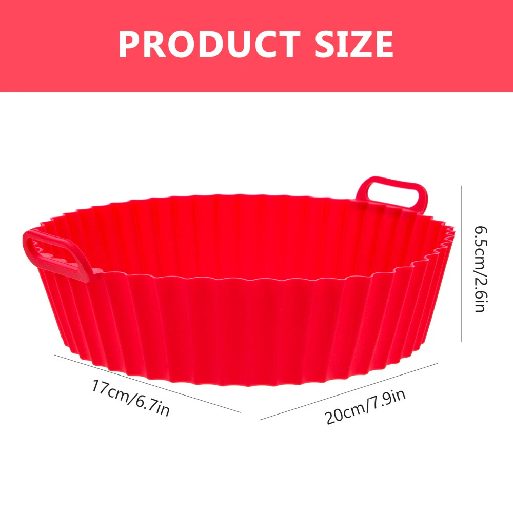 Air Fryer Pan Silicon Oven Instant Grilling Platter Deep Pot Frying Air Fryer Pan Silicon Oven Instant Grilling Platter Deep Pot Frying
