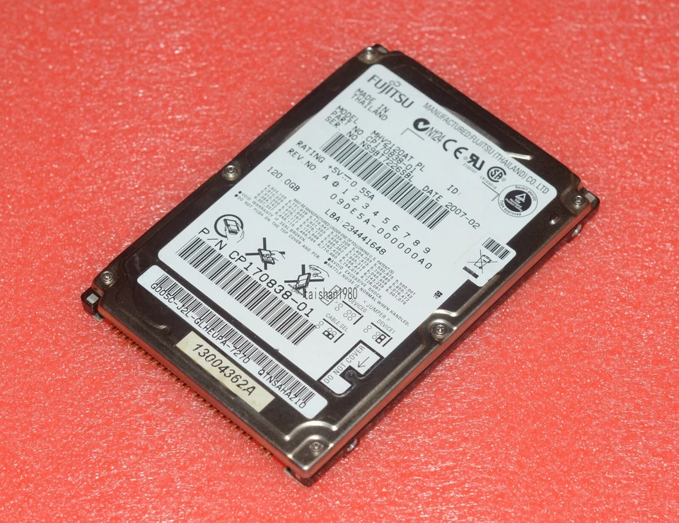 MHV2120AT PL, PN CA06557-B35600C1, Fujitsu 120GB IDE 2.5 Hard Drive - Image 3 of 4