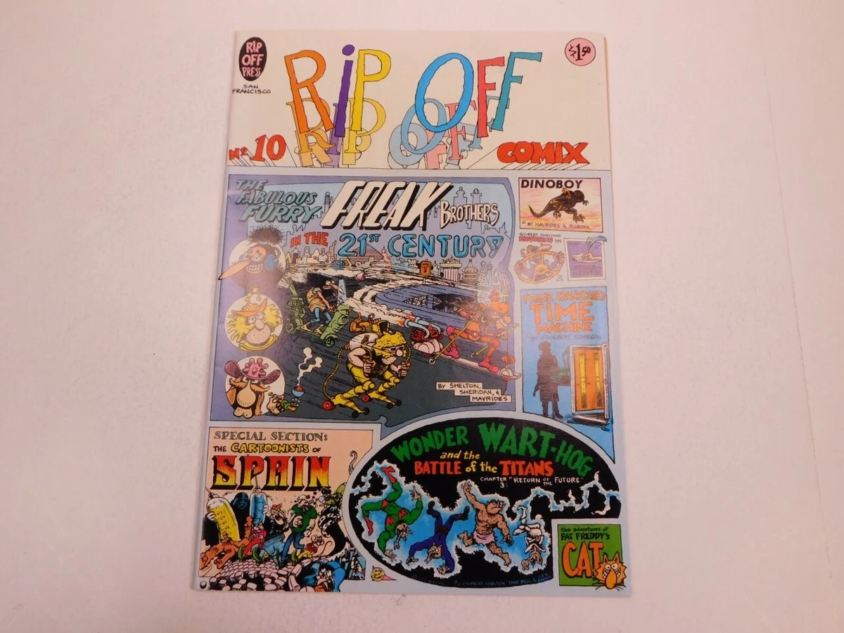 RIP OFF COMIX #10 Freak Brothers Wonder Warthog 1st Print Underground Comic