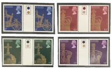 GB QEII 1978 Traffic Light Gutter Pairs Coronation SG1059 - SG1062 MNH