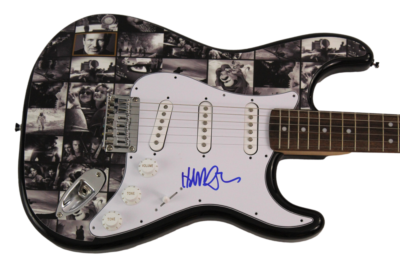 HANS ZIMMER SIGNED AUTOGRAPH CUSTOM FULL SIZE FENDER ELECTRIC
