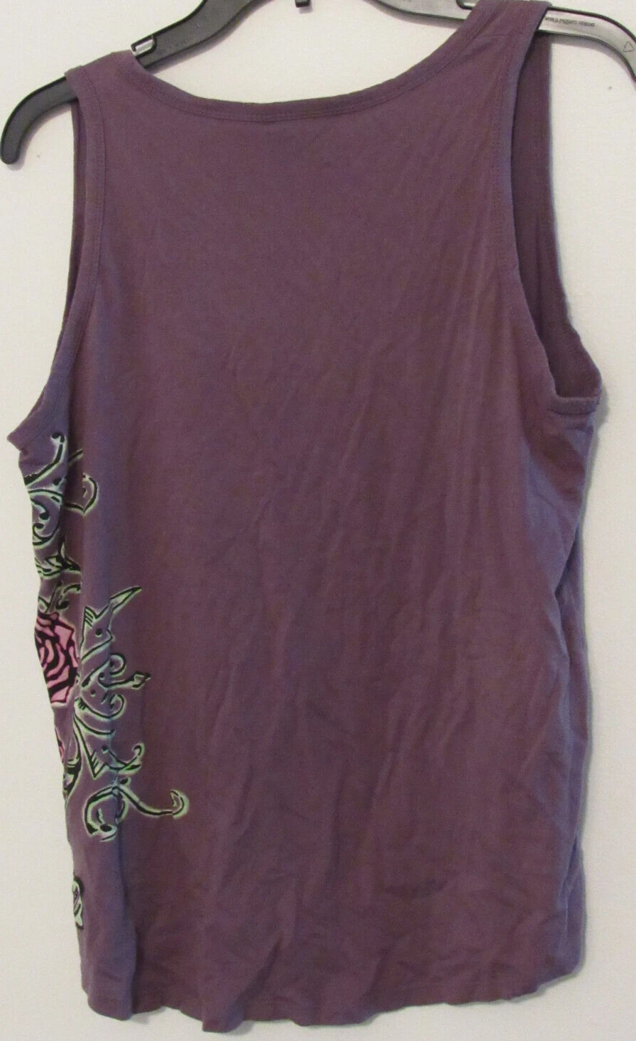 harley-davidson skull and roses design tank-top