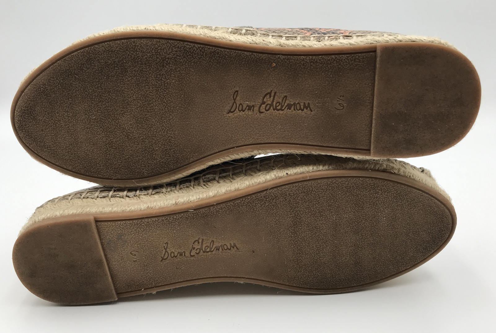 Sam Edelman Leather Snake Print Python Espadrille… - image 3