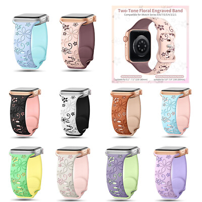 42/46/49/38/41 Cute Soft Silicone Watch Band Strap for iWatch Ultra 10 8 7 6 5 4