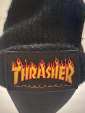 Thrasher Magazine Logo Sherpa Beanie 