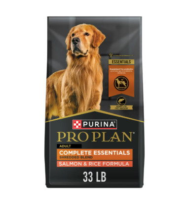 Purina Pro Plan Adult Shredded Blend Salmon & Rice Formula Dry Dog Food, 33-lb
