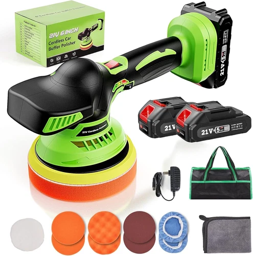 Avhrit 21V 6inch Cordless Car Buffer Polisher Dual Action Polisher 2PCS Battery - Picture 1 of 7