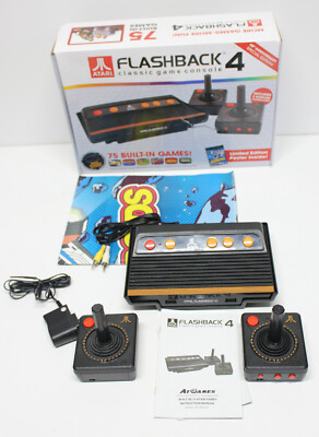 Atari Flashback 4 Classic Game Console With 2 Wireless Controllers