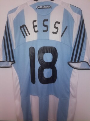 ARGENTINA 2008-2009 Messi 18 camiseta shirt trikot maillot maglia