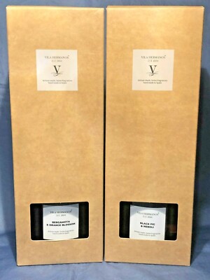 VILA HERMANOS~BERGAMOTA/ORANGE~BLACK FIG~VETIVER~PATCHOULI~Diffuser~16.90oz~NIB