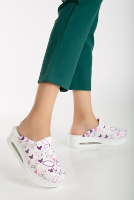 orthopedic clogs women,white clogs,comfortable,nursing  clogs,hospital,pattern