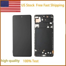 For Samsung Galaxy A71 2020 A715F A715M LCD Touch Screen Digitizer Display Frame