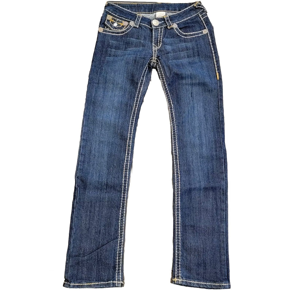 美品 TRUE RELIGION JOEY SUPER T 極太ステッチ W28 TRUE RELIGION World Tour Vintage Women's Joey Super T Jeans