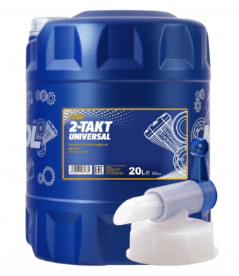 20 Liter Mannol 2-Takt Universal Motorradöl Mischöl mineralisch API TC + Hahn