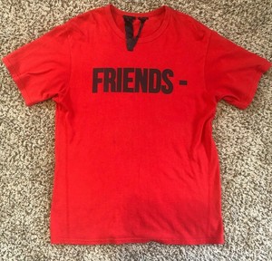 red friends vlone shirt