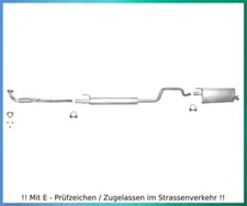 Auspuffanlage für Opel Meriva A 1.6 77KW Auspuff mit Flexrohr Schelle