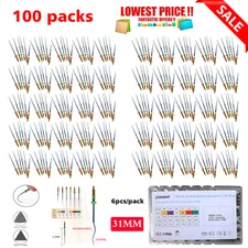 100Pack Dental NiTi Files Rotary Tip Endodontics Endo Motor Root Canal 31mm XXL