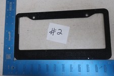 License Plate Frame Metal Black Sparkles Glam Bling F4 2