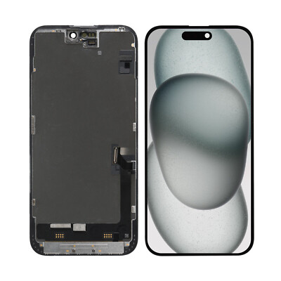 For iPhone 15 Plus Soft OLED Screen Touch Digitizer Display Assembly Replacement