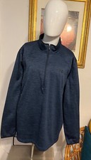 Under Armour Cold Gear Mens Blue Fleece 1/2 Zip Sz US XXL New