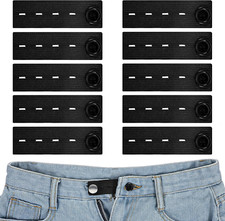 10Pcs Waist Extender,Pants Waist Extender, Adjustable Pant Waists Extenders for
