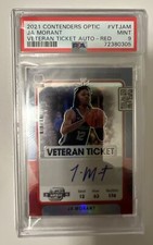 2021-2022 PANINI CONTENDERS OPTIC JA MORANT VETERAN TICKET ON CARD AUTO/35 PSA 9