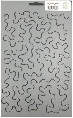 Stipple Design Quilting Stencil - Reusable Plastic Craft Stencil For Quilting, Walls, Furniture & More