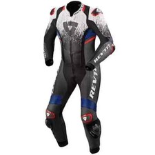 TUTA UOMO NUOVA REVIT RACING 1/2 PEZZI MOTO MOTO GP BIKER PELLE CUSTOM
